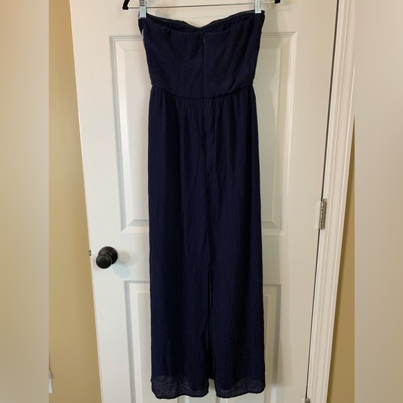 Maurice’s Strapless Aztec Pattern Detail Navy Blue Maxi Dress, Size M - Picture 11 of 12